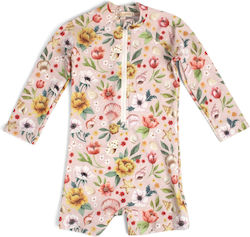 Filibabba Kids Swimwear Long Sleeve One-piece Ocean Blossom Filibabba Kids Swimwear Long Sleeve One-piece Ocean Blossom