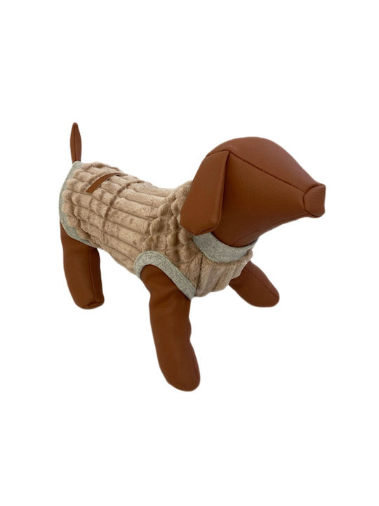 Woof Moda Sleeveless Fleece Shirt Beige Dogs & ...