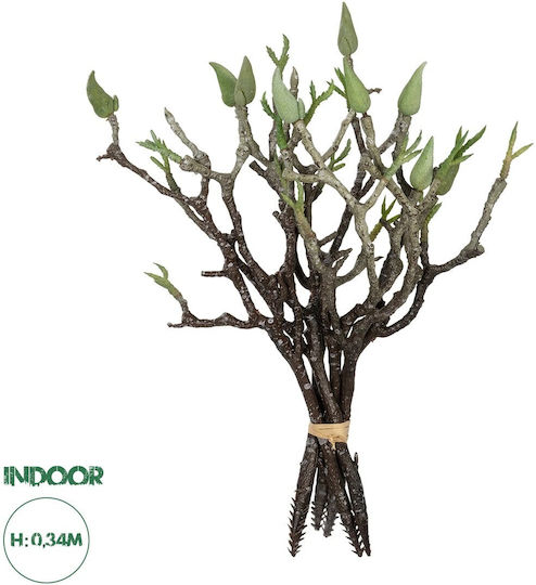 Globostar Artificial Garden Green Orchid Bouqet 21466 Τεχνητό Διακοσμητικό Μπουκέτο Πράσινη Ορχιδέα Y34cm