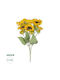 Globostar Artificial Decorative Yellow Sunflower Branch 21382 Y55cm