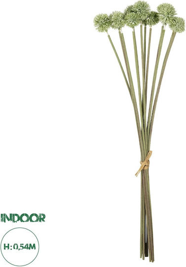 Globostar Artificial Garden Pale Green Dandelion Bouquet 21362 Artificial Decorative Dandelion Bouquet H54cm