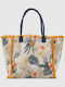 Verde Verde Stoff Strandtasche Orange