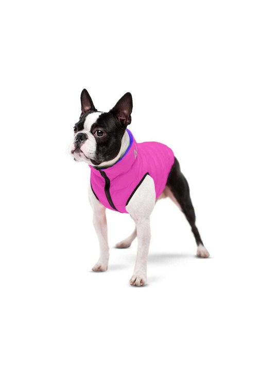 Waudog Wasserdichte Jacke Airyvest Wendejacke Pink-Lila Mittel 45cm