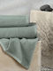 Melinen Σετ Πετσέτες Μπάνιου 3τμχ Haus Dark Aqua Βάρους 500gr/m²