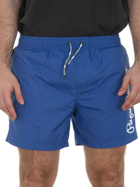 Pepe Jeans M Logo Ανδρικό Μαγιό Σορτς Anyil Blue