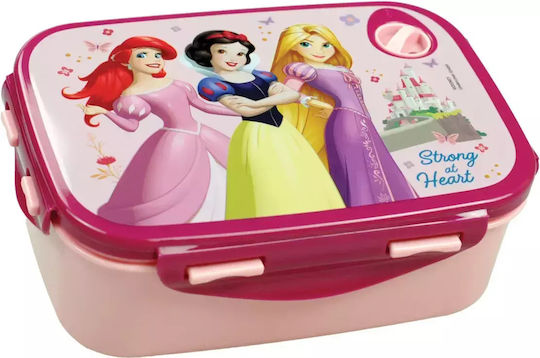 Gim Disney Princess Plastic Kids' Food Container Disney Princess 0.8lt Pink x x 7cm