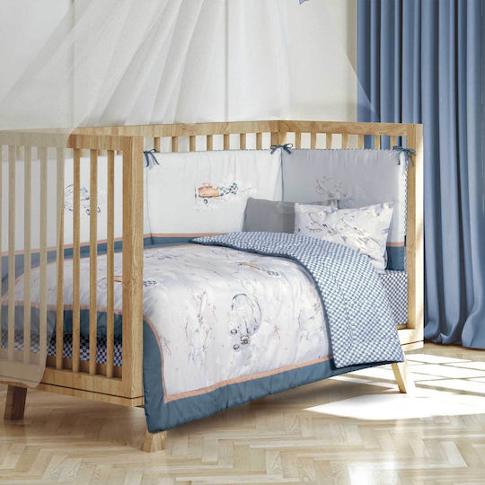 Greenwich Polo Club Crib Bumpers Classic Inside grey 45x195cm