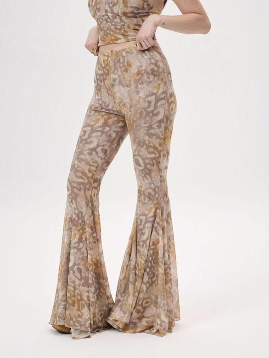 Women's Fabric Trousers Guava