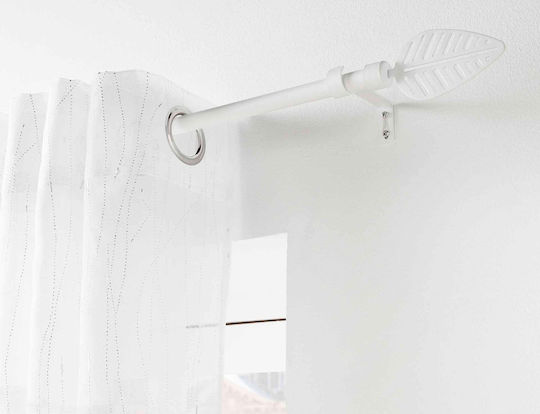 Douceur d'Intérieur Πτυσσόμενο Μεταλλικό Κουρτινόξυλο Stylea Μονό Φ19mm 210-120εκ.