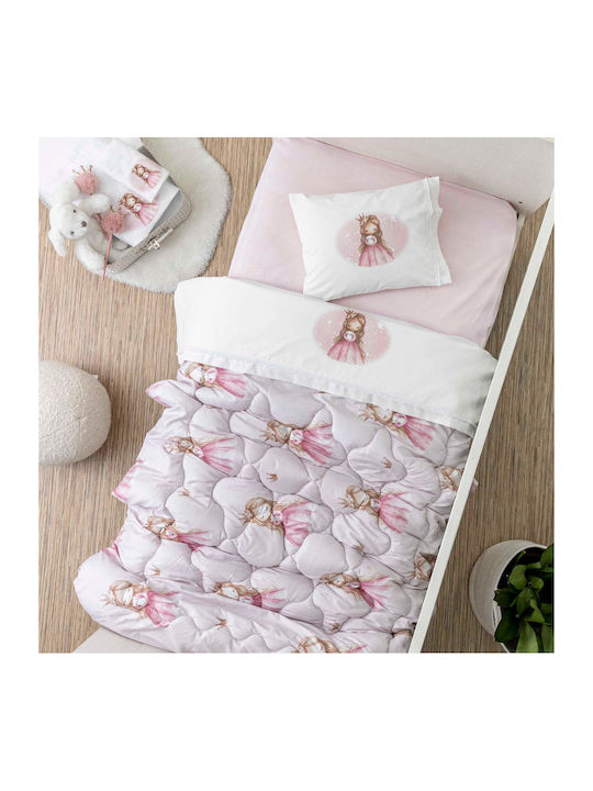 Borea Duvet Crib Pink 110x140cm