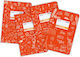 Typotrust Caiet Cu dungi B5 50 de Foi Doodle Portocaliu 1buc