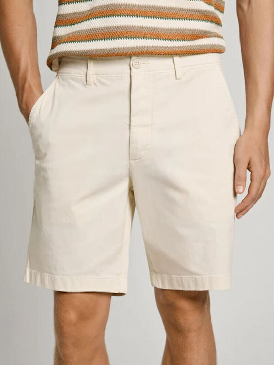 Pepe Jeans Ανδρική Βερμούδα Chino Μπεζ, Ivory W...
