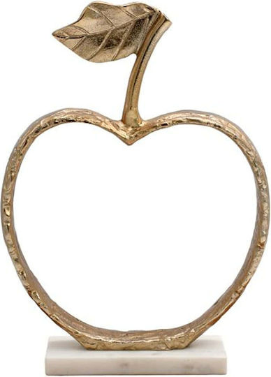 Tabletop Decorative Apple Fylliana Fl24506 Gold Color 22x31cm