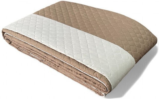 To megalo pazari Coverlet Single Brown-beige 160x260cm