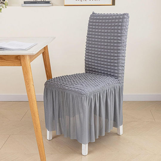 Elastic Chair Cover Grey Backrest 45x65cm Galifas 925656 Galifas