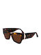 Victoria Beckham Damen Sonnenbrille mit Braun Kunststoff Gestell und Braun Linse