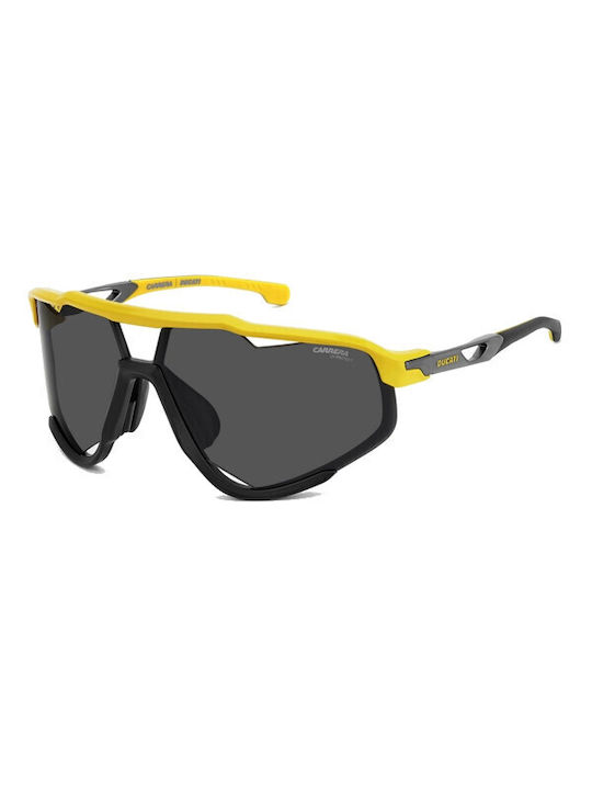 Carrera Unisex Sunglasses with Yellow Plastic Frame and Gray Lens 055/S 4CW/2K