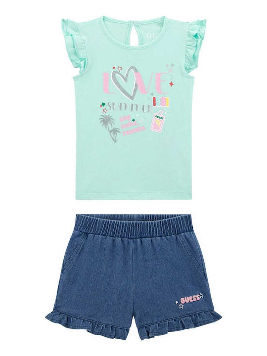 Kids' Set with Shorts Summer 2pcs Mint