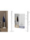 Metal Coat Rack 726080 White Ø40x175cm 8 Hooks