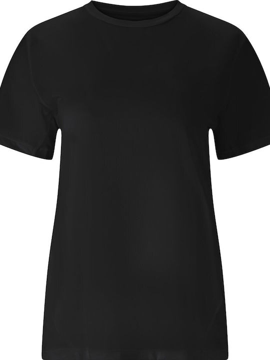 Damen T-Shirt Schnell trocknend Black