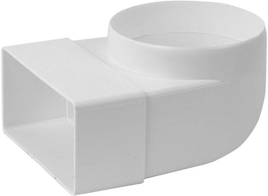 Europlast Kld Plastic Duct Connector Angled 90° 110x55mm/φ100mm