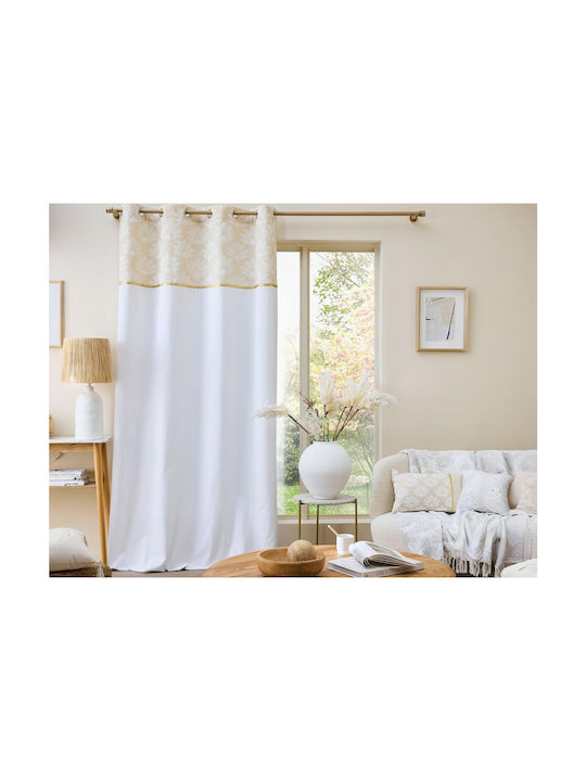 Douceur d'Intérieur Κουρτίνα με Τρουκς Λευκή 140x240εκ.