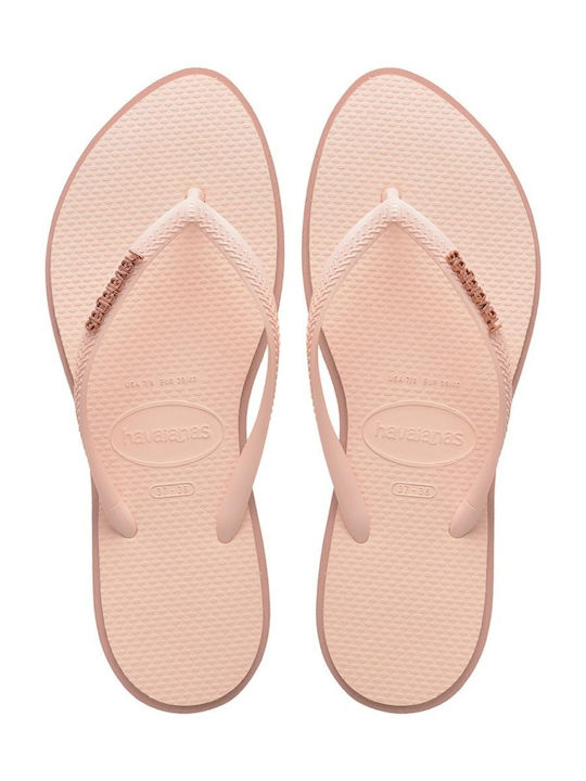 Havaianas Slim Point Flip Flops In Pink Colour