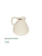 Globostar Artificial Garden Horizon 21505 Decorative Ceramic Vase Beige Φ18 X H16 Cm