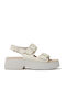 Tasha Women's Leather Platform Shoes White