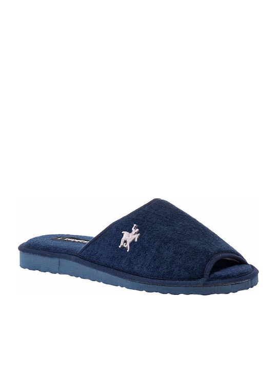 Sabina Men's Terry Slippers Blue