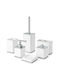 Acp Bathroom Accessory Set 6 Pieces – White Chrome