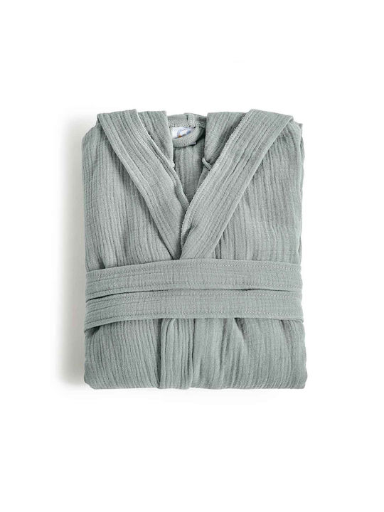 Μπουρνούζι Κουκούλα Αιγαίον Super Soft S-μ Teal