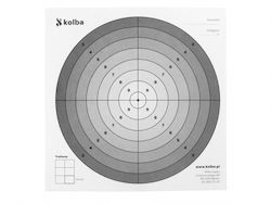 Set of 100 Shooting Targets 14x14 Cm White Center