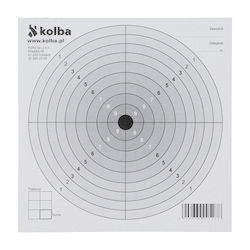 Set 100 Shooting Targets 14x14 Cm Black Center