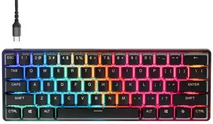 SteelSeries Apex Pro Mini Gen 3 Gaming Mechanical Keyboard 60% with SteelSeries OmniPoint switches and RGB lighting (English US)