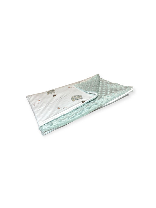 Grandes Suenos Blanket Nursery Swaddling Blankets Cotton Green 75x100cm