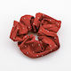 Subtle Shine Hair Scrunchie - Red