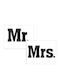 Стикери за обувки Mr Mrs, 2 броя