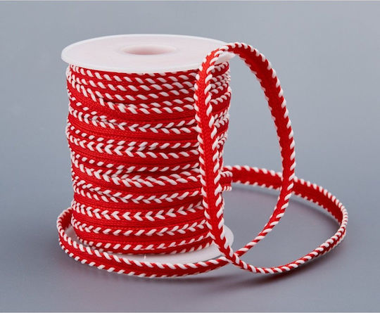 Fischgrätenband 1cm Rot Bk5 40813-34 Nv-25-00060-337-rot