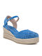 Women's Platform Espadrilles Blue