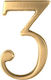 Zogometal Numbers 930 No 3 Matte Gold
