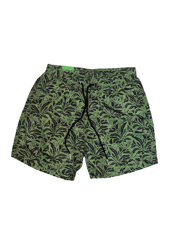 Gianni Lupo Men Swim Shorts Green Gl50014t