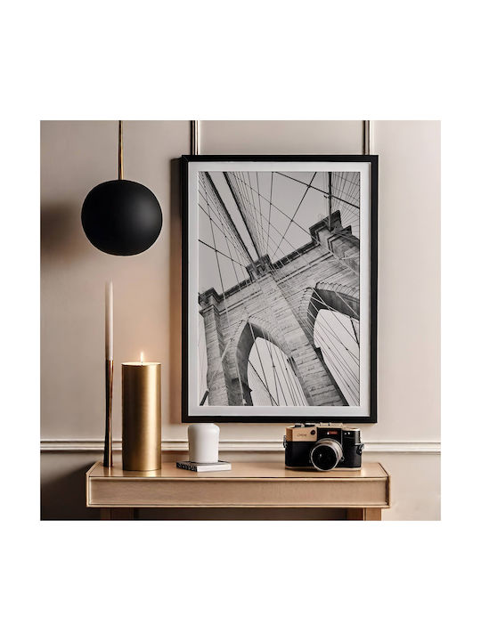 Poster Brooklyn Bridge Pst25173 30cm X 40cm Bla...