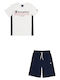 Kids' Set with Shorts Summer 2pcs White