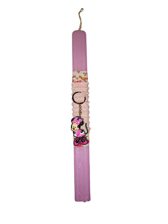 Flat Pink Candle 35cm Minnie Keychain Flat Pink Candle 35cm Minnie Keychain