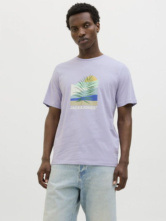 Jack & Jones T-shirt Λιλά