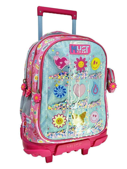 Must Team Ghiozdan Școlar Troler Școală Primară Multicolor 30 Litri 33 x 20 x 45 cm