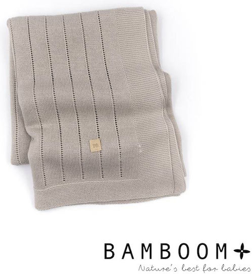Bamboom Decke Wickeltücher für Kinderzimmer Gestrickt Gray 75x100cm