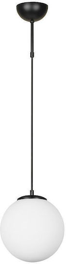 City Lux Lustră Negru cu Dulie E27 18x18cm.