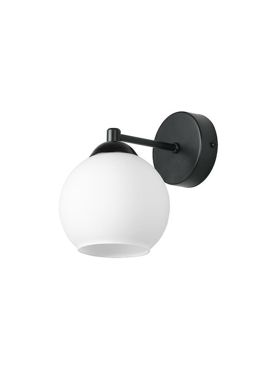 City Lux Modern Leuchte Wand mit Fassung E27 Schwarz